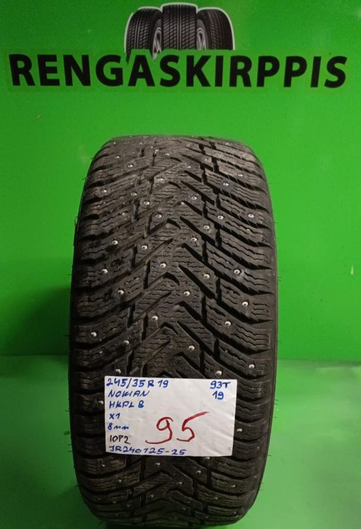 245/35R19 Nokian HKPL 8 93T nasta 8mm / 10P2