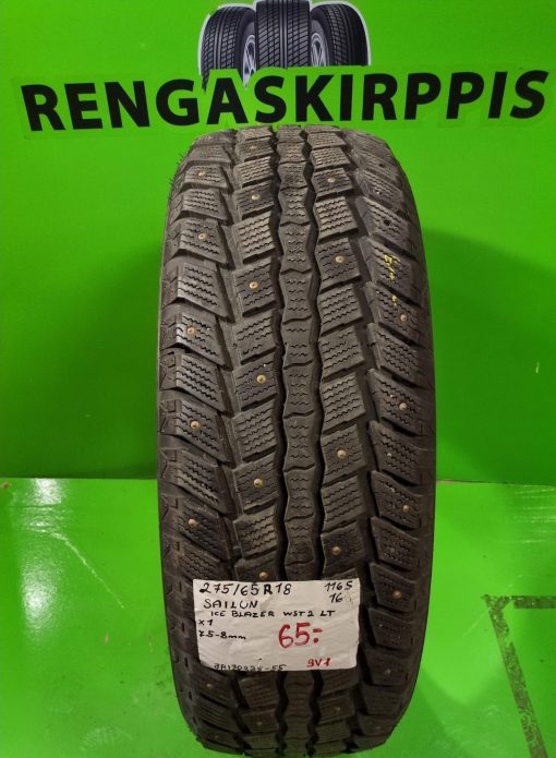 275/65R18 Sailun Ice Blazer WST 2 LT 116S nasta 7,5-8mm / 3V2-3