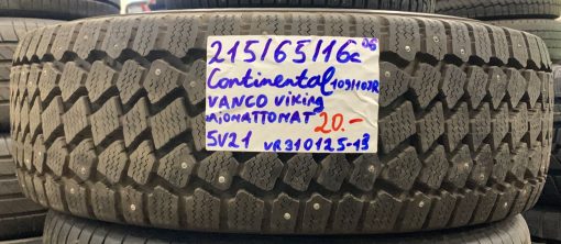 215/65R16C Continental Vanco Viking 109/107R nasta ajamattomat / 5V21