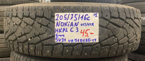 205/75R16C Nokian HKPL C3 113/111R nasta 6mm / 5V31