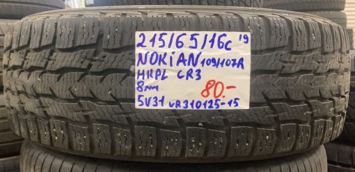 215/65R16C Nokian HKPL CR3 109/107R kitka 8mm / 5V31