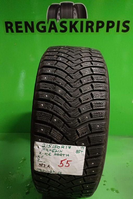 215/50R17 Michelin X-Ice North 85T nasta 7mm / 9P2A