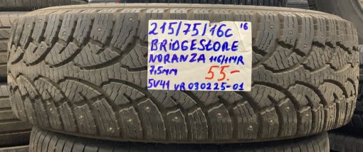 215/75R16C Bridgestone Noranza 116/114R nasta 7,5mm / 5V41