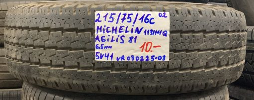 215/75R16C Michelin Agilis 81 113/111Q  kesä 6,5mm / 5V41