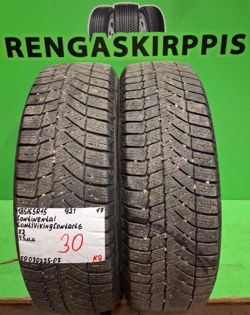 185/65R15 Continental ContiVikingContact 6 92T kitka 4,5mm / K2