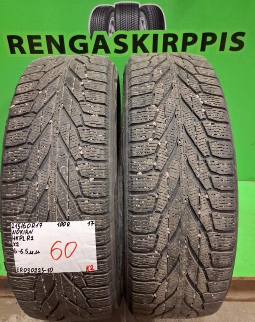 215/60r17 Nokian HKPL R2 100R kitka 6-6,5mm / K2