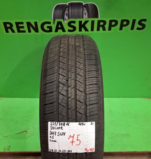 225/70R16 Delinte DH7 Suv 103H kesä 7mm / 4V40