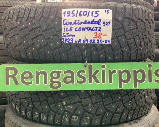 195/60R15 Continental IceContact 2 92T nasta 5,5mm / 2P23