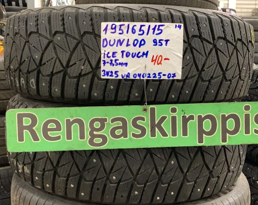 195/65R15 Dunlop Ice Touch 95T nasta 7-7,5mm / 3V25