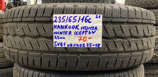 235/65R16C Hankook Winter ICept LV 115/113R kitka 7,5mm / 5V61