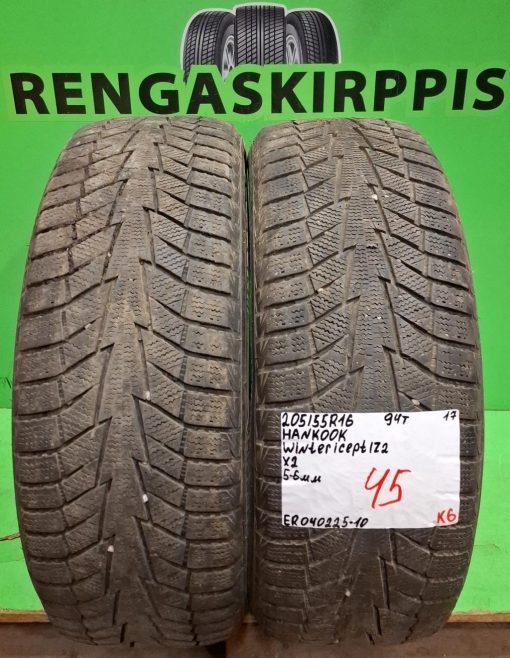 205/55R16 Hankook Winter ICept IZ2 94T kitka 5-6mm / K6