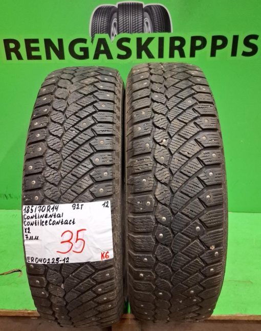 185/70R14 Continental ContiIceContact 92T nasta 7mm / K6