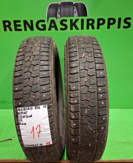 165/80R13 Kumho IZen Stud 83Q nasta 6mm / K6