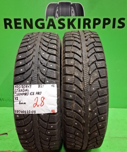 175/70R13 GT Radial Champiro Ice Pro 82T nasta 8mm / K6