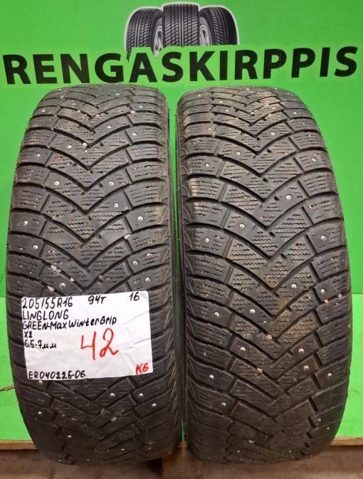 205/55R16 LingLong GreenMax WInterGrip 94T nasta 6,5-7mm / K6