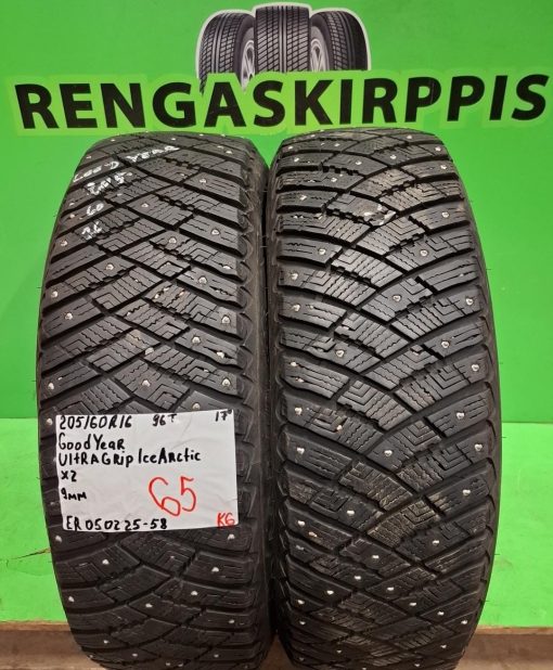 205/60R16 GoodYear UltraGrip Ice Arctic 96T nasta 9mm / K6