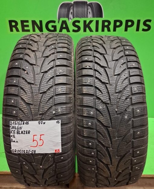 215/55R16 Sailun Ice Blazer 97H nasta 8mm / K6