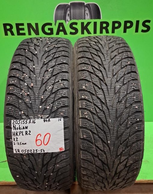 205/55R16 Nokian HKPL R2 94R kitka 7-7,5mm / K6