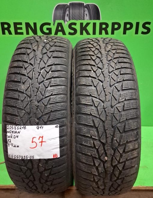 205/55R16 Nokian WRD 4 01T kitka 6-7mm / K6