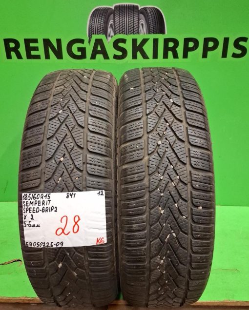 185/60R15 Semperit SpeedGrip 2 84T kitka 5-6mm / K6