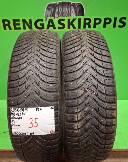 205/60R16 Michelin Alpin A4 96H kitka 5-6mm / K6