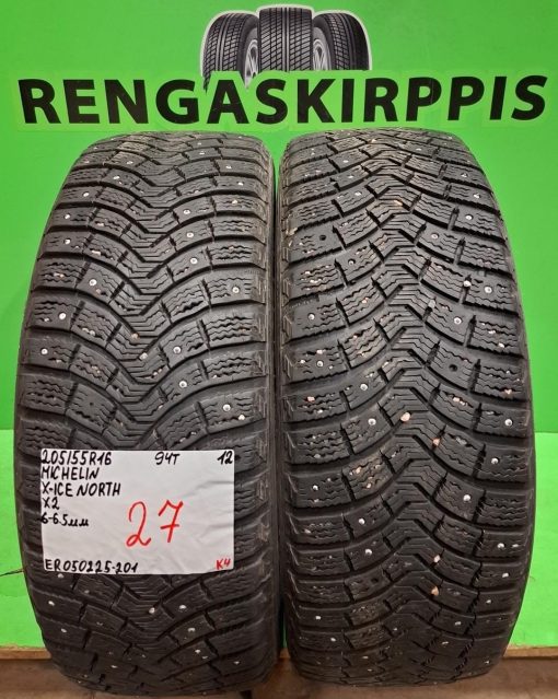 205/55R16 Michelin X-Ice North 94T nasta 6-6,5mm / K4