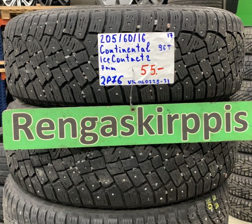 205/60R16 Continental IceContact 2 96T nasta 7mm / 2P76