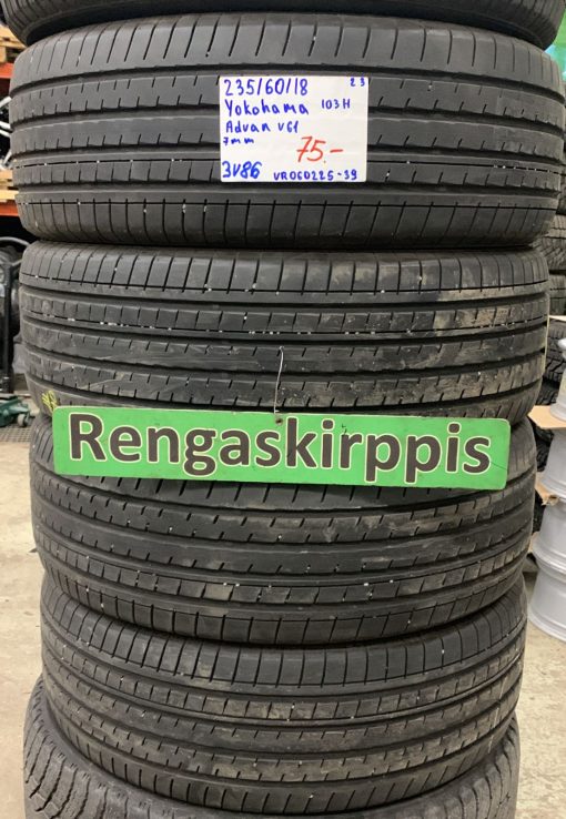 235/60R18 Yokohama Advan V61 103H kesä 7mm / 3V86