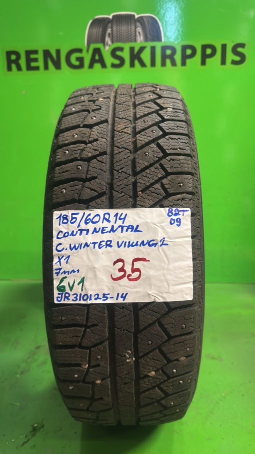 185/60R14 Continental ContiWinter Viking 2 82T nasta 7mm / 6V1