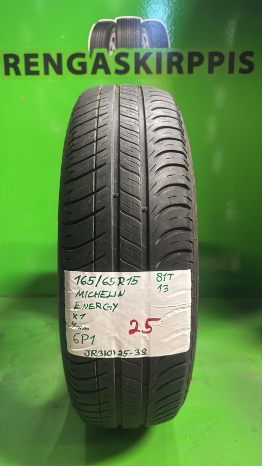 165/65R15 Michelin Energy 81T kesä 4mm / 6P1