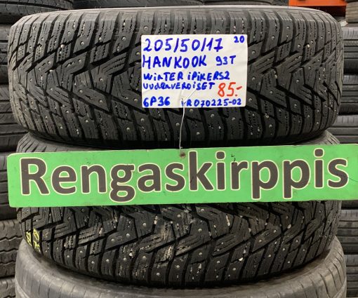 205/50R17 Hankook Winter IPike RS2 93T nasta uudenveroiset / 6P36