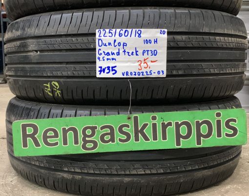 225/60R18 Dunlop Grandtrek PT30 100H kesä 4,5mm / 7V35