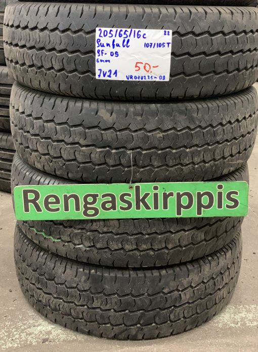 205/65R16C Sunfull SF05 107/105T kesä 6mm / 7V21