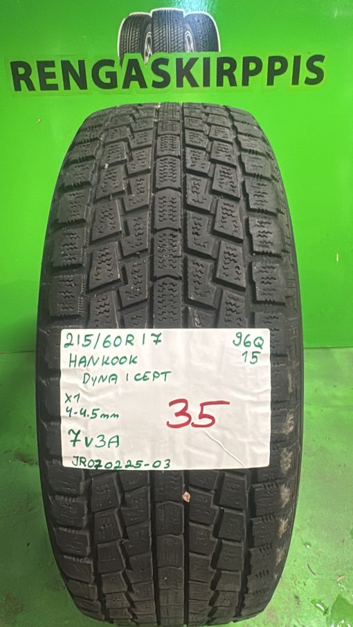 215/60R17 Hankook Dyna ICept 96Q kitka 4-4,5mm / 7V3A