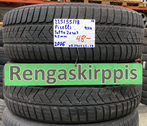 225/55R18 Pirelli Sotto Zero 3 98H kitka 4,5mm / 2P76