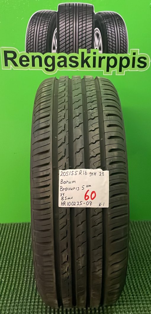 205/55R16 Barum Bravuris 5 HM 91H kesä 8,5mm / K1