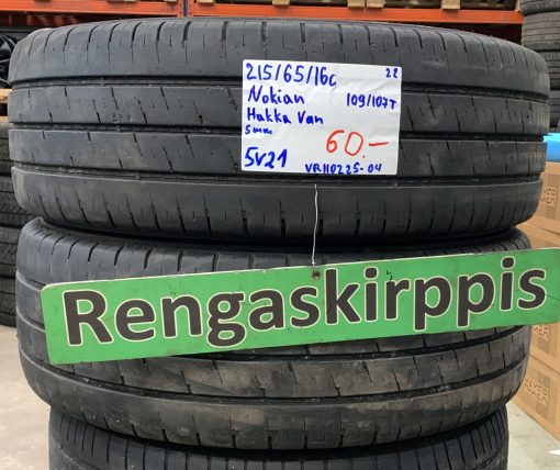 215/65R16C Nokian Hakka Van 109/107T kesä 5mm / 5V21