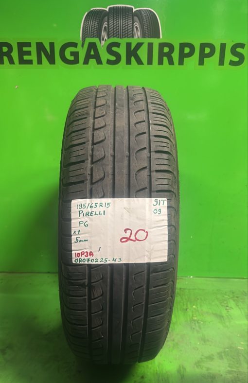 195/65R15 Pirelli P6 91T kesä 5mm / 10P3A