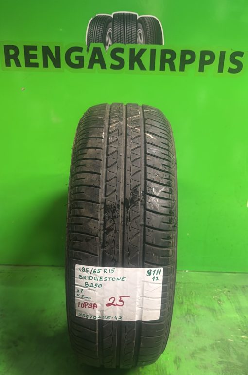 195/65R15 Bridgestone B250 91H kesä 5,5mm / 10P3A