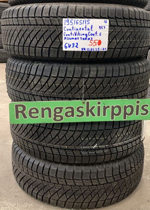 195/65R15 Continental ContiVikingContact 6 95T kitka ajamattomat / 6V32