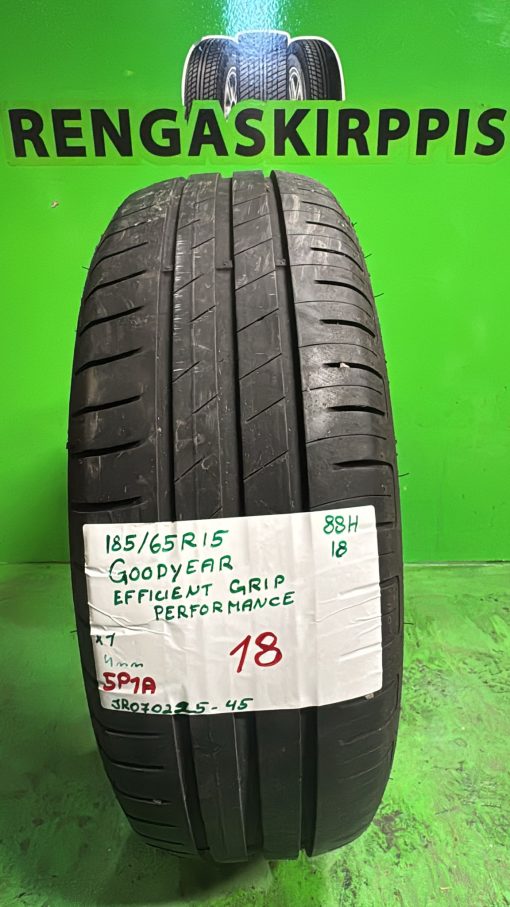 185/65R15 GoodYear EfficientGrip Performance 88H kesä 4mm / 5P1A