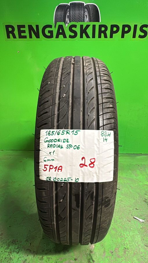 185/65R15 Goodride Radial SP06 88H kesä 6mm / 5P1A