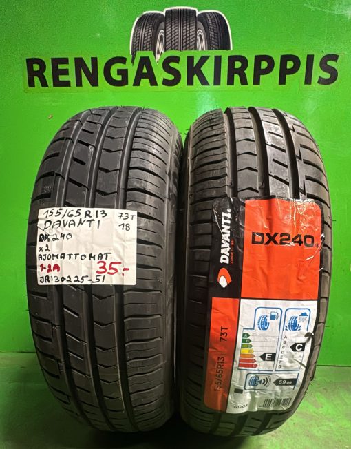 155/65R13 Davanti DX240 73T kesä ajamattomat / 1-2A