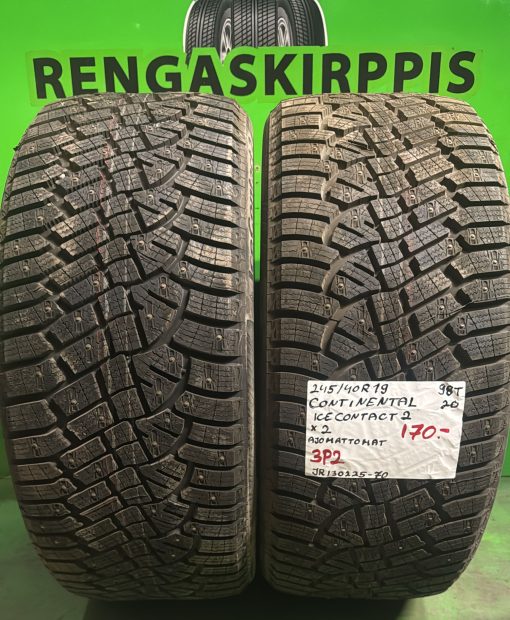 245/40R19 Continental IceContact 2 98T nasta ajamattomat / 3P2