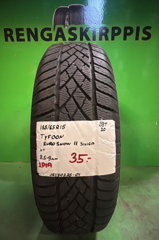 185/65R15 Tyfoon EuroSnow II Silica 88T kitka 8,5-8mm / 2P1A