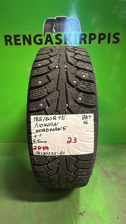 185/60R15 Nokian Nordman 5 88T nasta 6,5mm / 2P1A