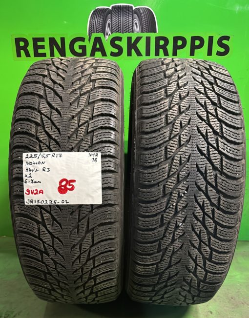 225/55R17 Nokian HKPL R3 101R kitka 6-7mm / 9V2A