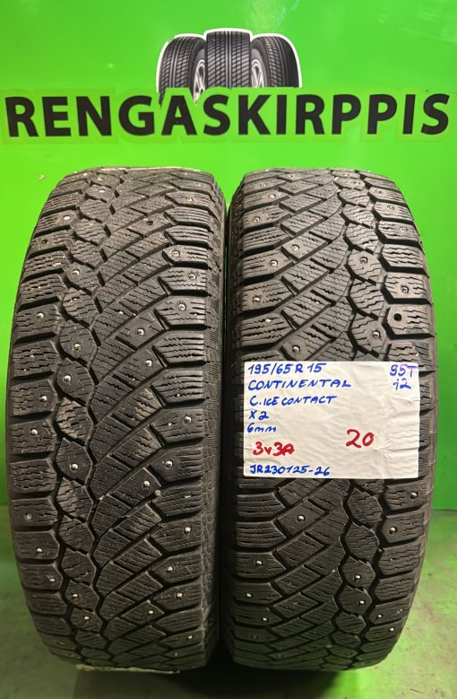 195/65R15 Continental ContiIceContact 95T nasta 6mm / 3V3A