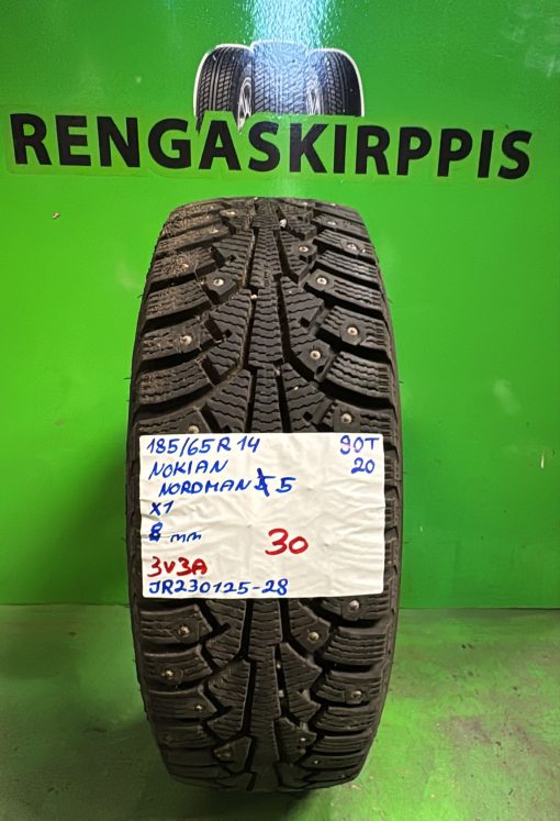 185/65R14 Nokian Nordman 5 90T nasta 8mm / 3V3A