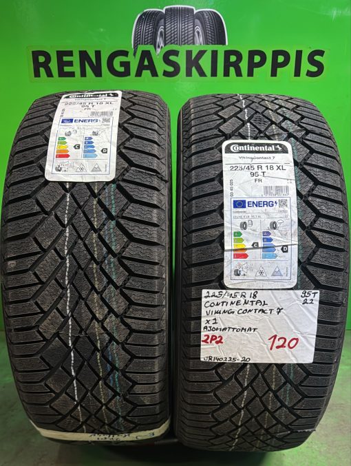 225/45R18 Continental VikingContact 7 95T kitka ajamattomat / 2P2